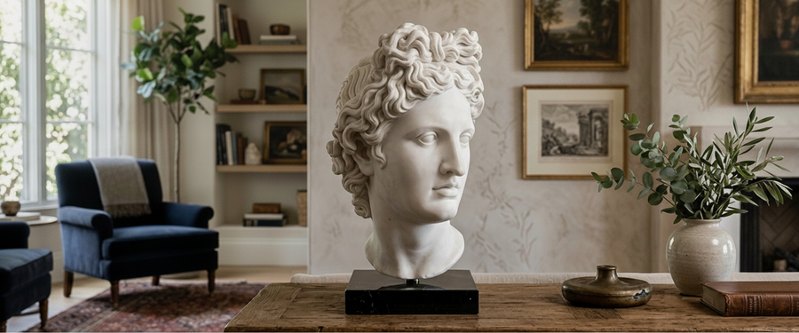 Where to Put an Apollo Marble Bust Sculpture, and Where Never to - bust apollo marble sculpture