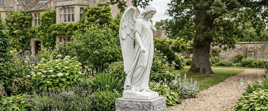 Before You Buy a Large Angel Statue for a Grave, Read the Cemetery Rules - buy large angel statue