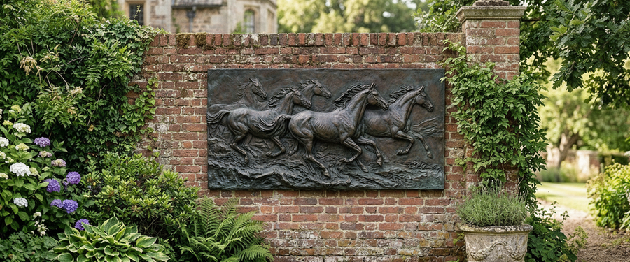 Choose Garden Wall Art From the Patio Chair, Not the Ladder - garden wall art