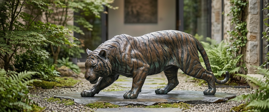 Choosing a Tiger Statue for Garden Weather: Where the Stripes Go First - tiger statue for garden