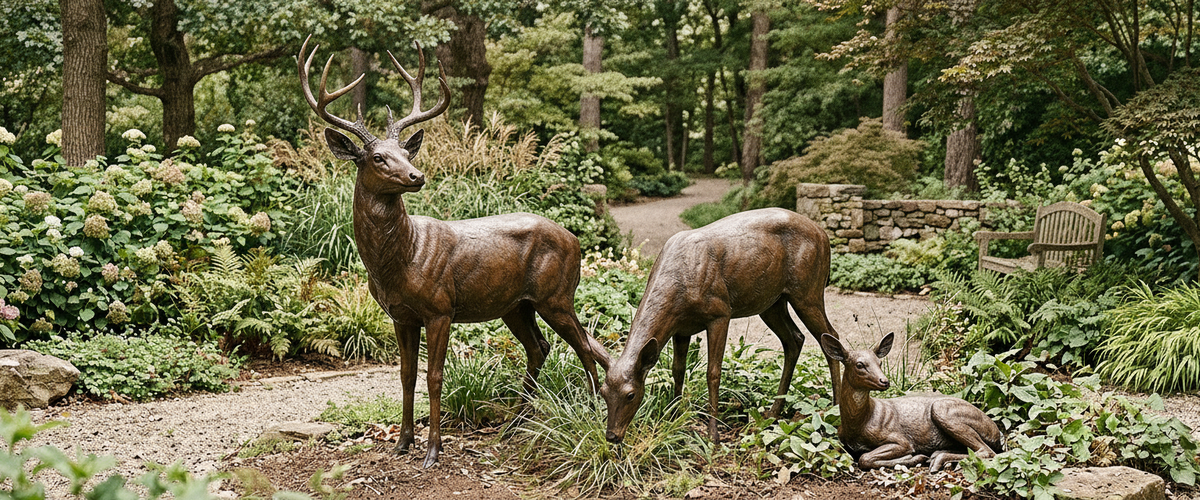 Deer Statues for the Garden: Why Three Figures Read Better Than One - deer statues for garden