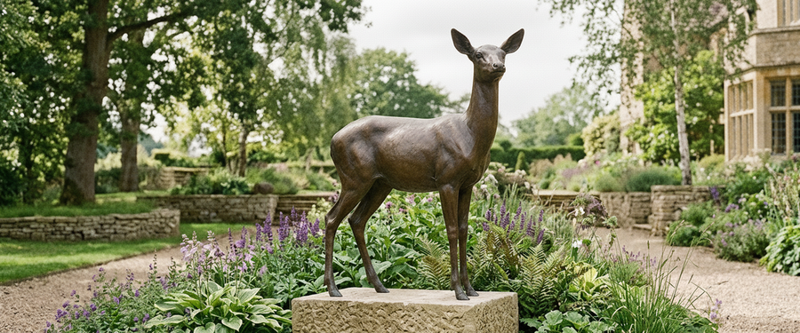Deer Statues for Home Decor That Never Look Like a Hunting Lodge - deer statues home decor