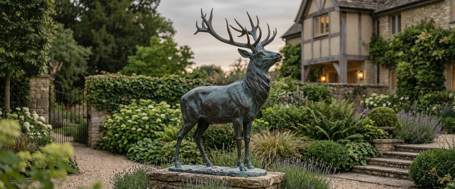 Indoor Deer Statues: Measure the Antlers Before You Fall for the Pose - deer statues indoor