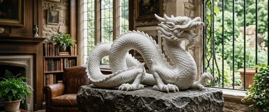 Choosing a Dragon Statue for Your Garden Starts With What It Guards - dragon statue for garden