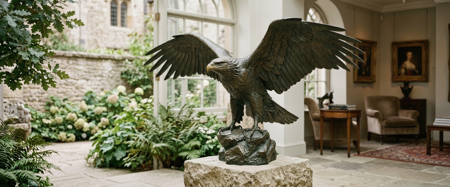Choosing an Eagle Statue for a Garden: Height Changes Everything - eagle statue for garden