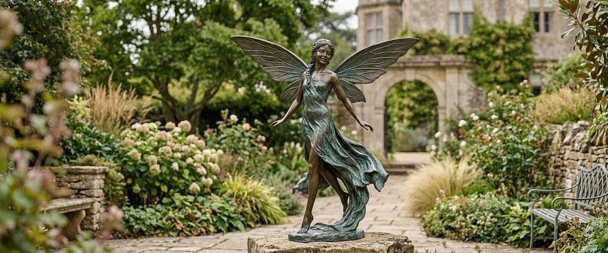 Garden Fairy Statues That Don't Vanish Into the Border - garden fairy statues
