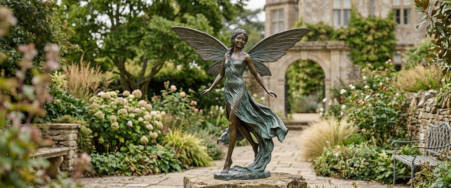 Garden Fairy Statues That Don't Vanish Into the Border - garden fairy statues