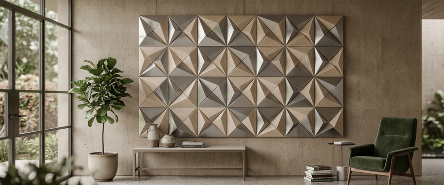 Geometric Wall Art Lives or Dies on Facet Depth - geometric wall art