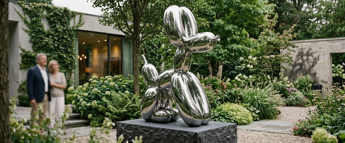 Giant Dog Sculpture Placement: How to Make Scale Read as Wit - giant sculpture dog