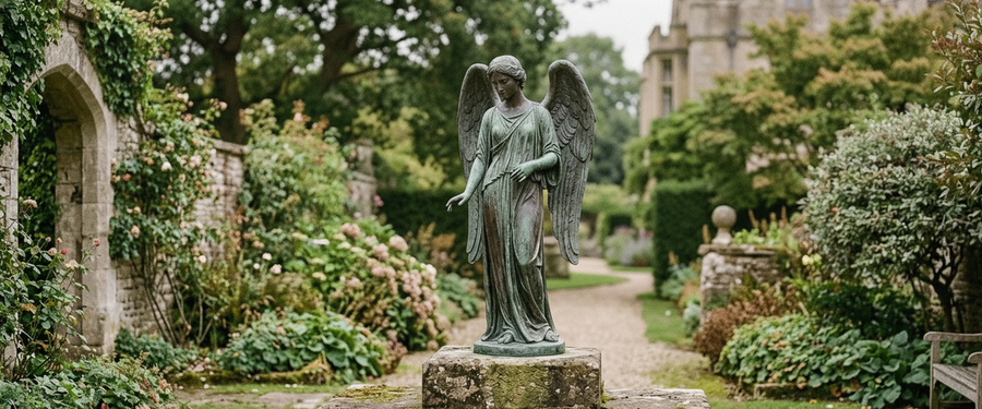 Guardian Angel Statues and Sculptures: Get the Gaze and the Scale Right - guardian angel statues sculptures