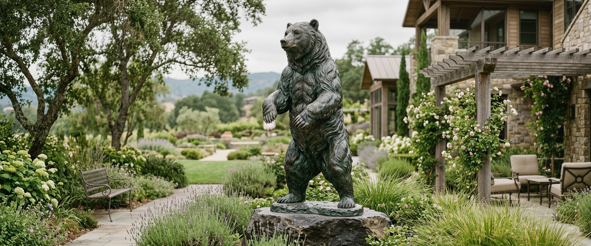 How Tall Should a Large Bear Sculpture Be Before It Reads as Wildlife? - large bear sculpture