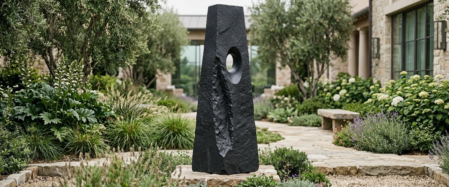 How to Buy a Large Abstract Stone Sculpture That Still Reads at Twenty Paces - large abstract stone sculpture