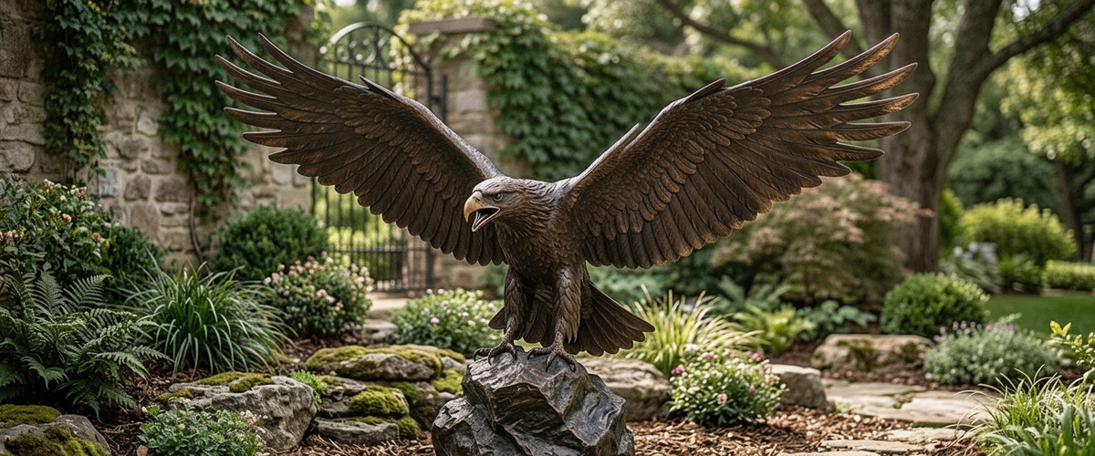 How to Choose a Bronze Eagle Statue That Reads as a Bird, Not a Decoy - bronze eagle statue