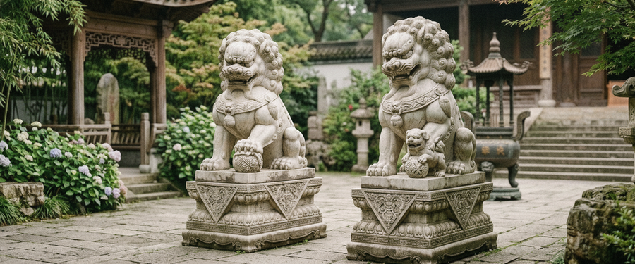 How to Spot a Badly Carved Chinese Foo Dog Statue Before It Ships - chinese foo dog statue