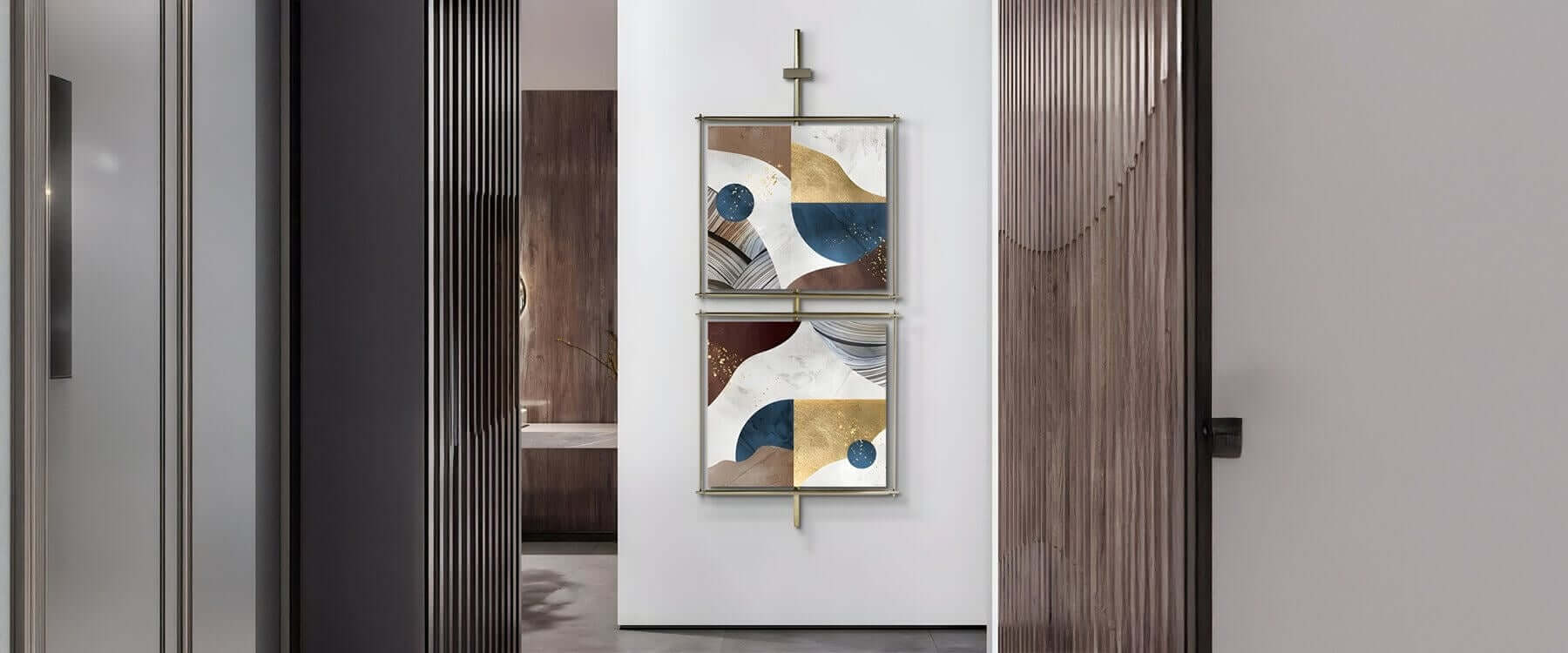 Statement Hallways: Iron Art Paintings for Hard‑to‑Decorate Vertical Spaces