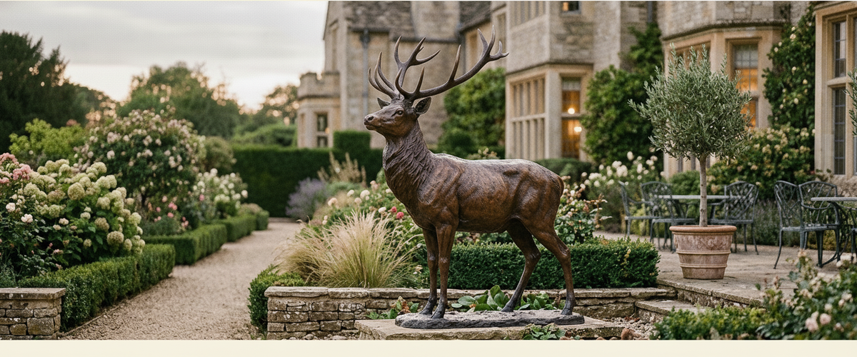 Large Deer Statue for Sale? Measure the Shoulder Before You Buy - large deer statue sale