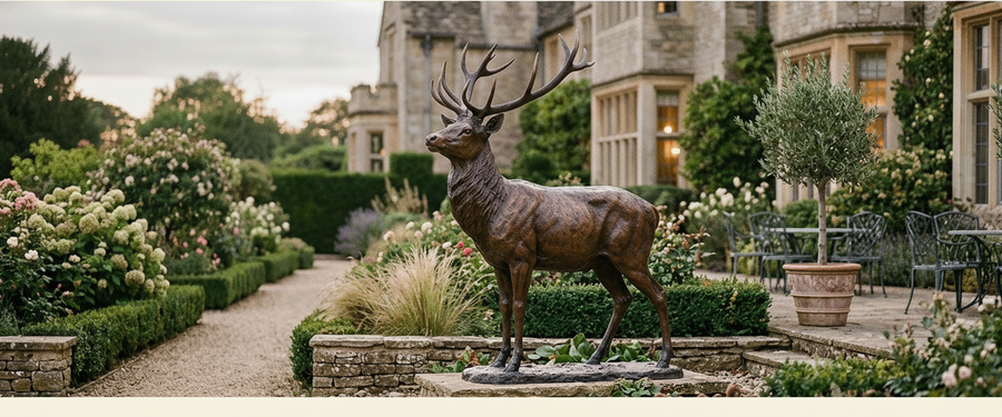 Large Deer Statue for Sale? Measure the Shoulder Before You Buy - large deer statue sale