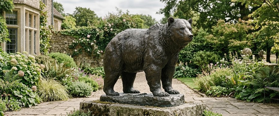 Large Outdoor Bear Sculptures Live or Die at the Footing - large outdoor bear sculptures