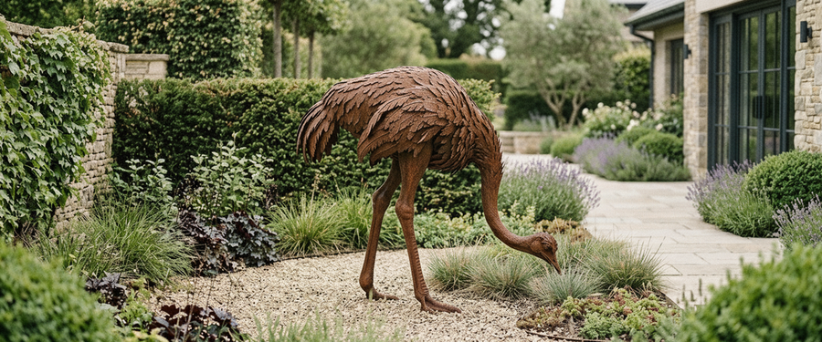 Legs, Wings and Wind: Placing a Large Outdoor Bird Sculpture - large outdoor bird sculpture