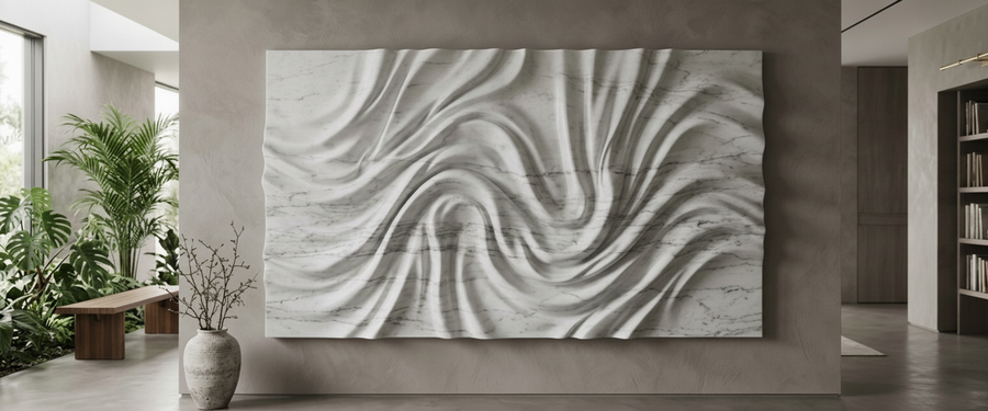 Marble Wall Art for the Home: The Wall Matters More Than the Stone - marble wall art home