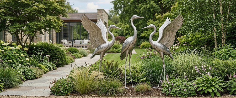 Metal Bird Sculptures for the Garden: The Rod Gauge Nobody Checks - metal bird sculptures garden