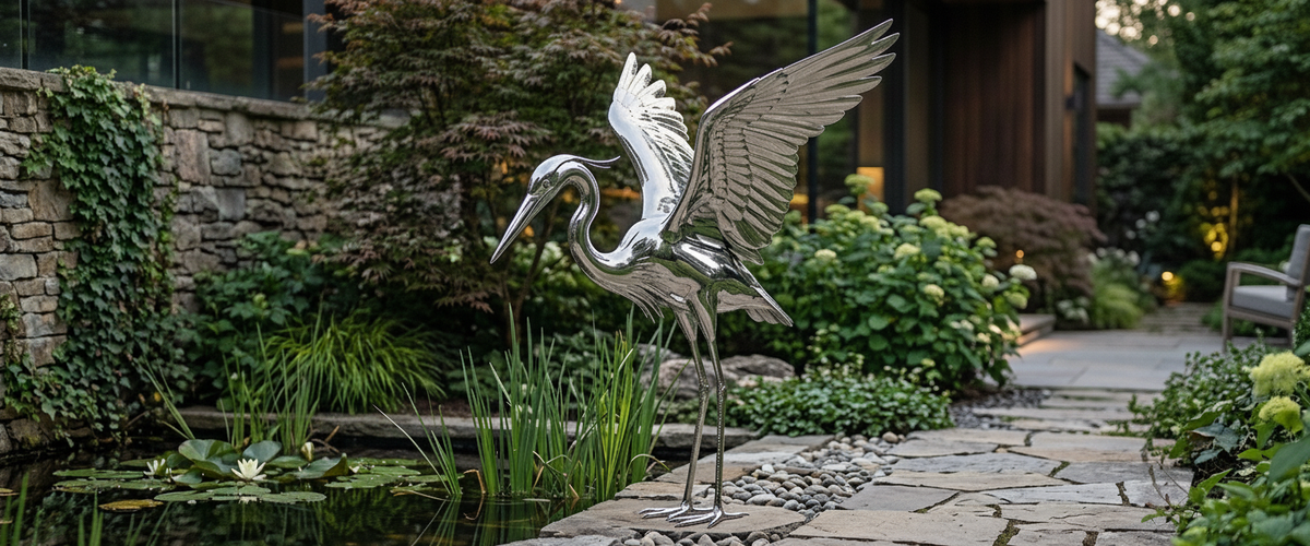 What Weather Does to Metal Bird Sculptures in the Garden - metal bird sculptures garden