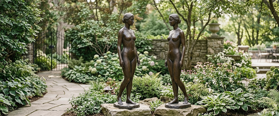 One Figure or Two? How to Place Life Size Figure Sculptures - life size figure sculptures