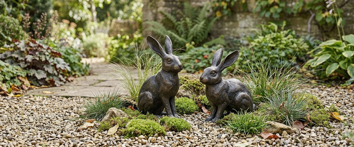 Placing Resin Bonsai Rabbit Statues so They Actually Get Noticed - resin bonsai rabbit statues