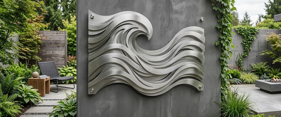 Stainless Steel Wall Art That Won't Rust Orange in Three Years - stainless steel wall art
