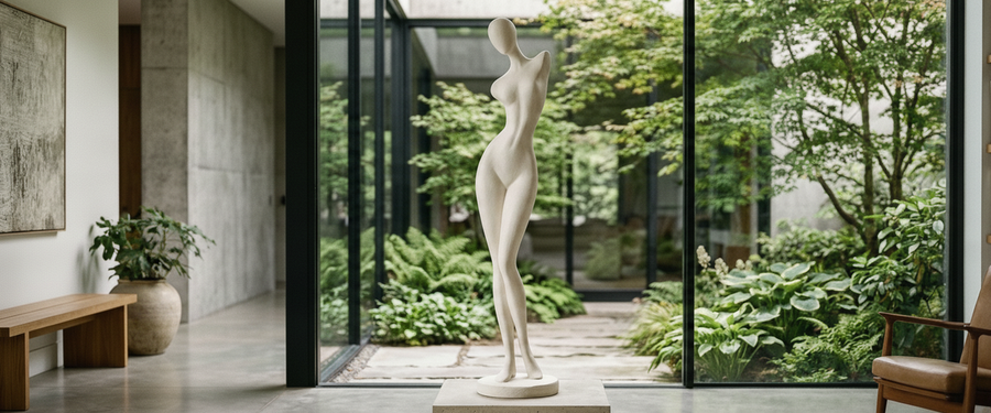 Tap It, Weigh It, Light It: How to Judge a Modern Large Resin Statue - modern large resin statue