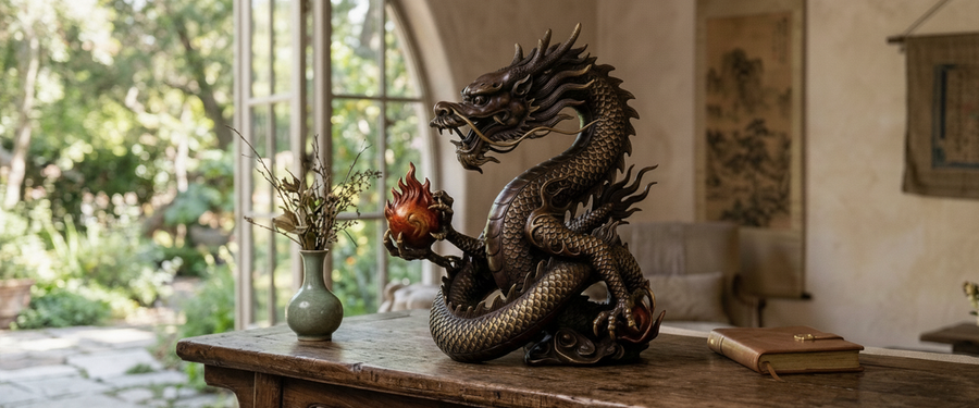 The Wall Behind Your Chinese Dragon Indoor Statue Matters More Than the Plinth - chinese dragon indoor statue