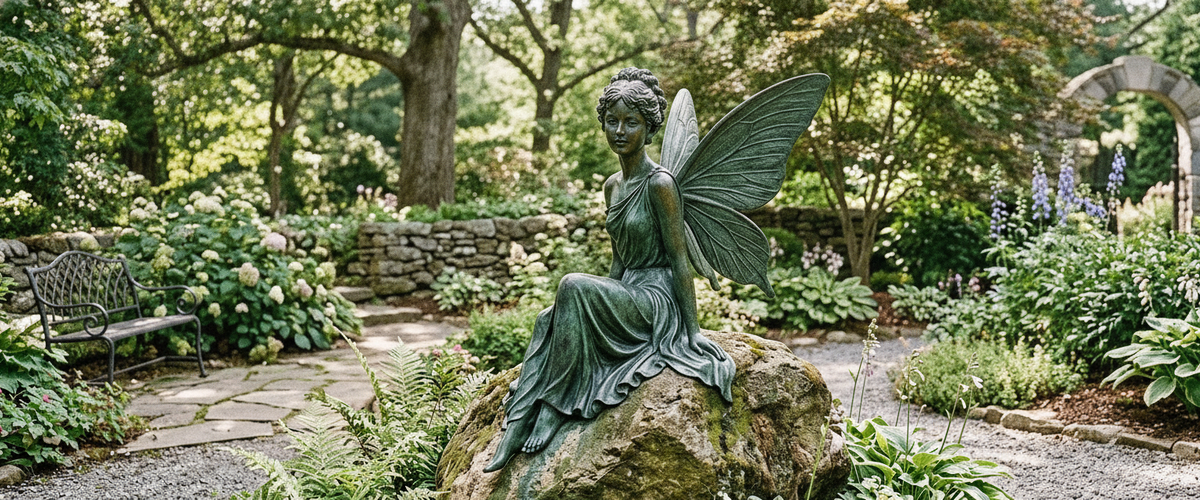 What Separates Large Garden Fairy Sculptures from Garden-Center Kitsch - large garden fairy sculptures