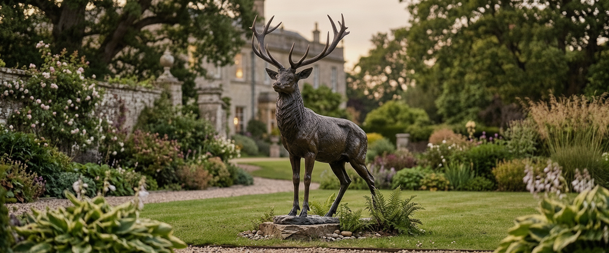 Where a Bronze Deer Statue Looks Wild, Not Staged - bronze deer statue