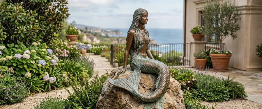 Where Should a Bronze Mermaid Sculpture Sit? Start With the Water - bronze mermaid sculpture