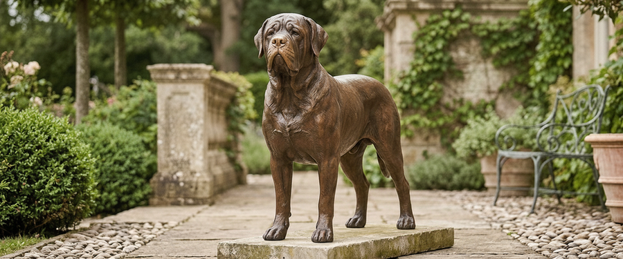 Where Should a Large Bronze Dog Sculpture Sit? - large bronze dog sculpture
