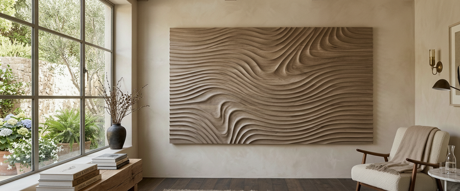 Where to Hang Sculpture Wall Art When You Mostly See It Sitting Down - sculpture wall art