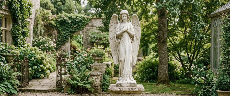 Wingtips Chip First: Choosing an Angel Statue for Garden Longevity - angel statue for garden