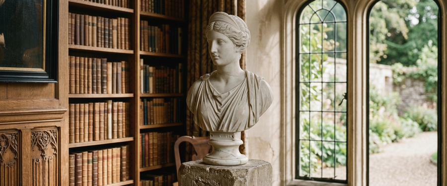 Your Classical Marble Bust Sculpture Deserves a Better Plinth - classical marble bust sculpture