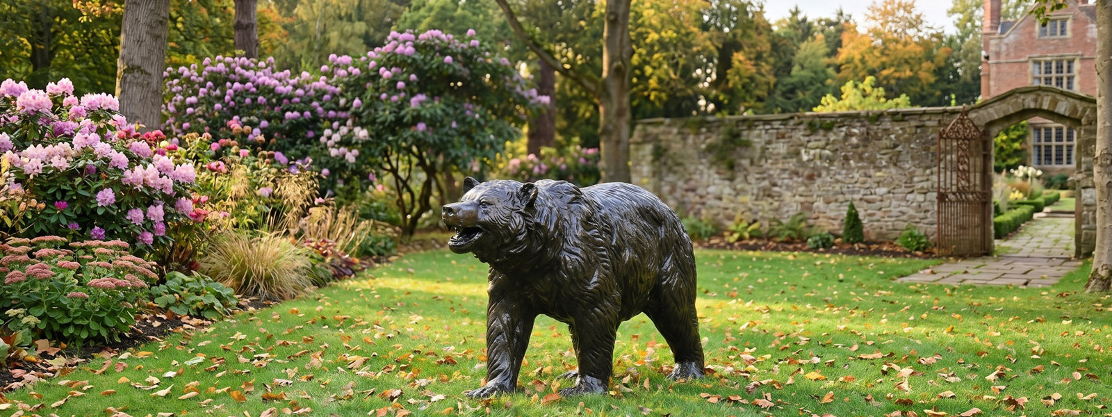 Bronze Bear Statues