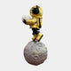 Celestial Gold Astronaut Glow Moonwalk Sculpture - 110cm
