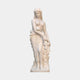 Venus Bathing 160cm white marble sculpture by Giant Sculptures, depicting the goddess with flowing drapery around her hips, shown front-on against a plain background.
