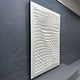 Elorium White Weave Hand-Painted Wood Relief 3D Wall Art
