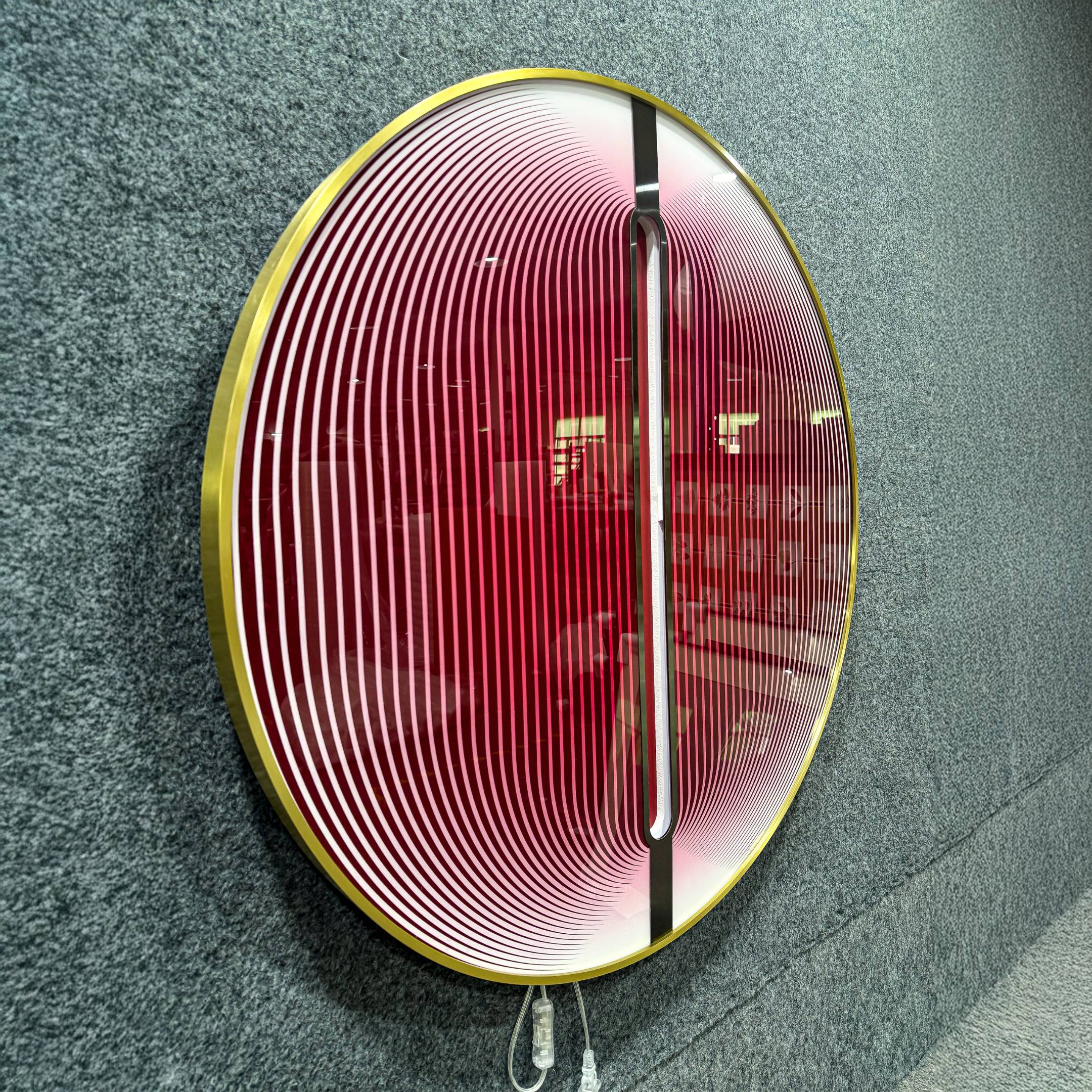 Onyx Flame Glow Acrylic 3D LED Wall Art