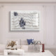 Monovista Frost White & Ocean Blue Acrylic Box 3D Paper Wall Art