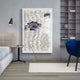 Monovista Frost White & Ocean Blue Acrylic Box 3D Paper Wall Art