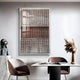 Artisana Natural Brown & Beige Grid 3D Paper Wall Art