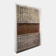 Artisana Natural Brown & Beige Grid 3D Paper Wall Art