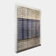 Artisana Navy Blue & Beige Grid 3D Paper Wall Art
