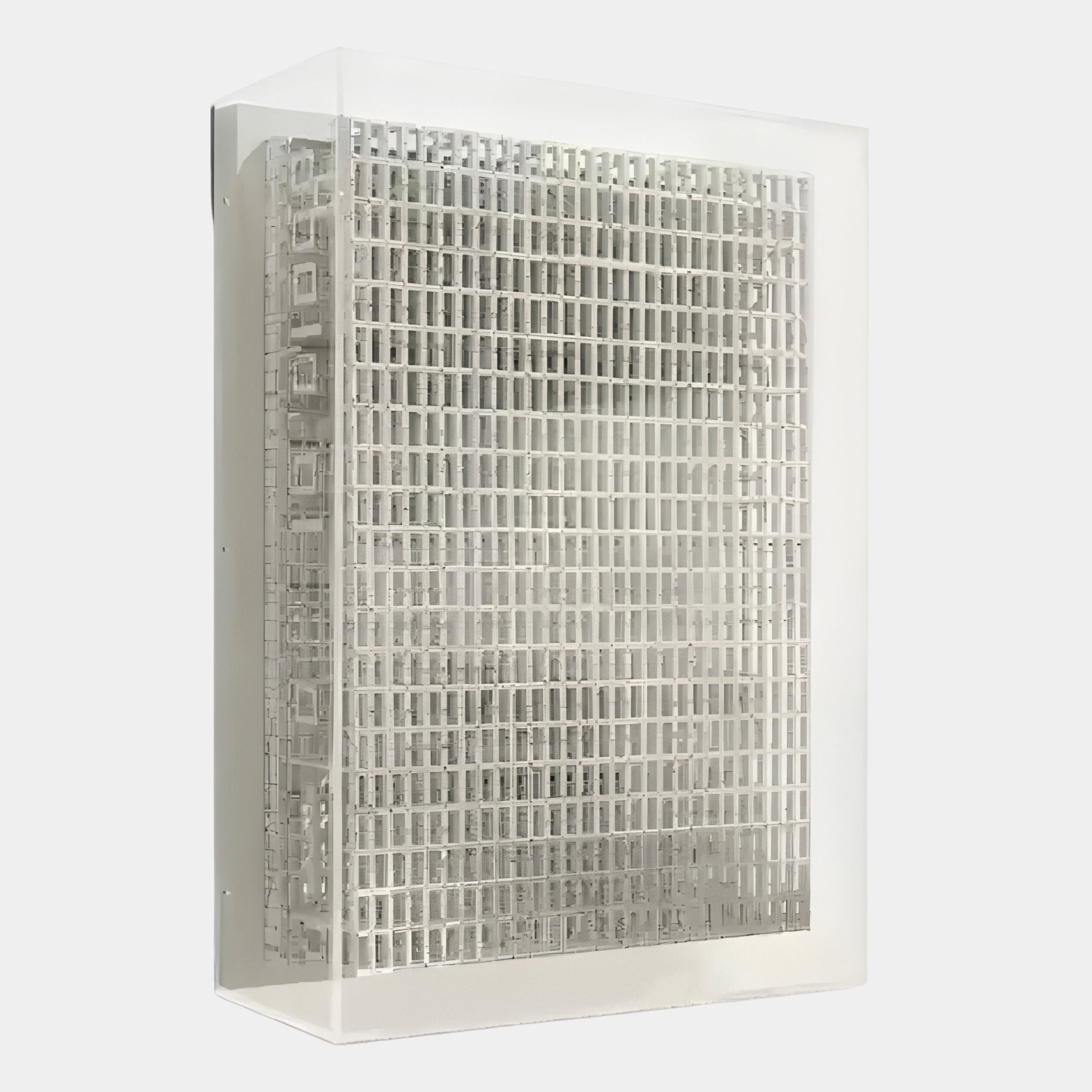 Artisana White Grid 3D Paper Wall Art