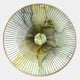 Flusira Ochre Sage Circular Acrylic 3D Wall Art